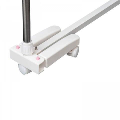 Pojízdný sušák kovový 4 úrovně | stříbrný č.8