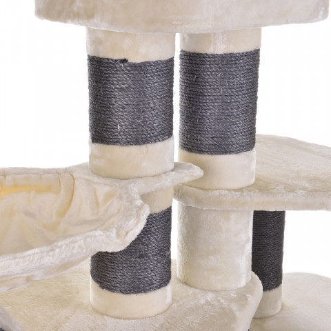 Luxusní škrabadlo pro kočky Toronto 1 | béžové / tmavě šedé č.4