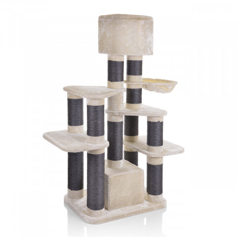 Luxusní škrabadlo pro kočky Toronto 1 | béžové / tmavě šedé č.7