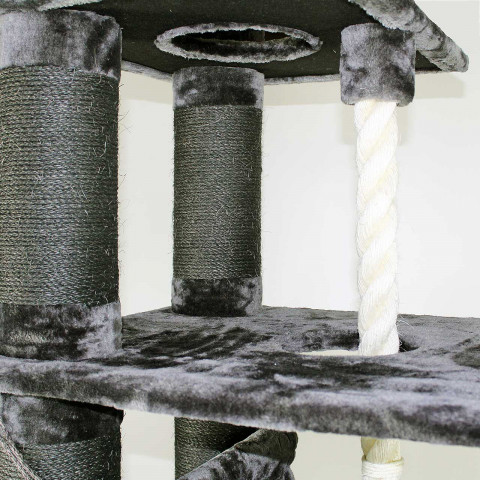 Luxusní škrabadlo pro kočky Toronto 3 XXL | tmavě šedé č.4