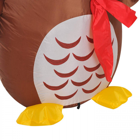 Nafukovací sova s LED osvětlením 120 cm č.5