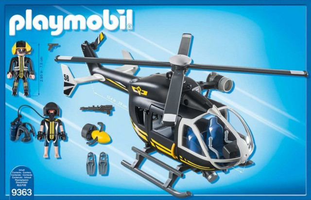 Playmobil 9363 Vrtulník speciální zásahové jednotky č.3