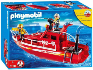 Playmobil 3128 Hasičská loď s vodním dělem č.1