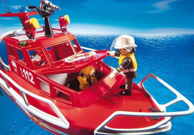 Playmobil 3128 Hasičská loď s vodním dělem č.2