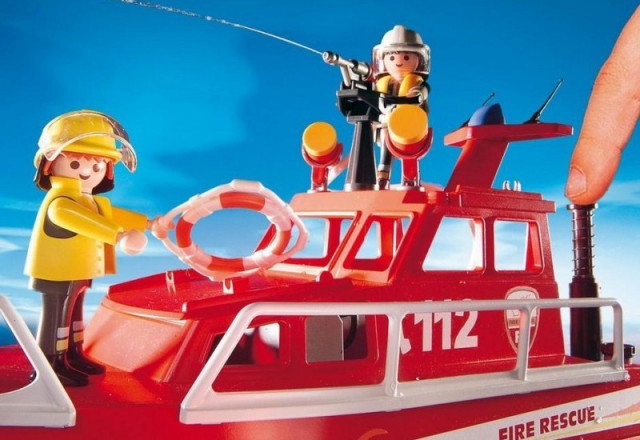 Playmobil 3128 Hasičská loď s vodním dělem č.3