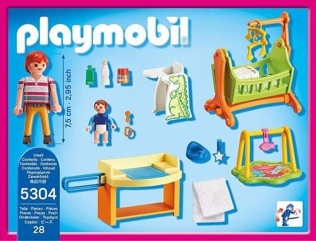 Playmobil 5304 Dětský pokoj s kolébkou č.3