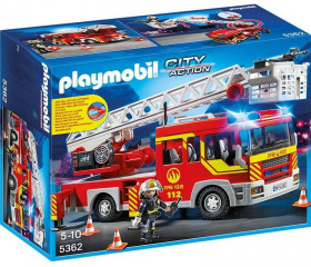 Playmobil 5362 Hasičské auto s výsuvným žebříkem a sirénou