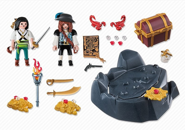 Playmobil 6683 Pirátská skrýš s pokladem č.3