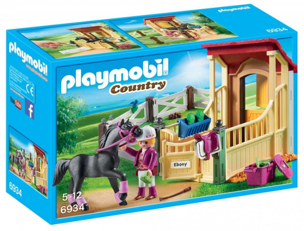 Playmobil 6934 Box pro arabského koně Ebony