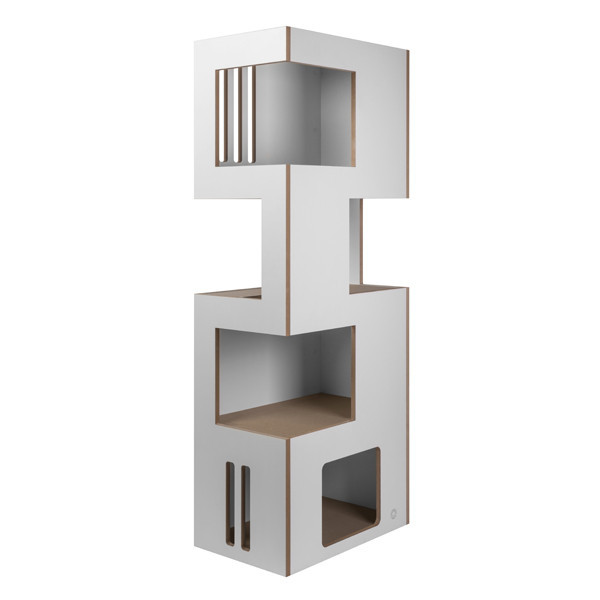 Prolézací věž pro kočky L | bílá / béžová