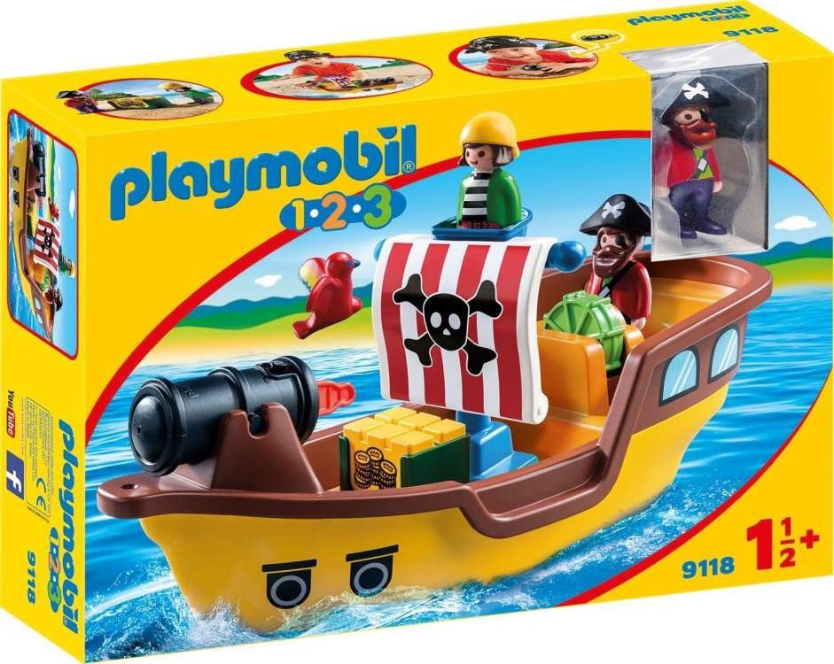 Playmobil 9118 Pirátská loď (1.2.3)