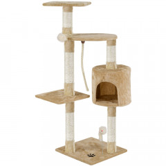 Škrabadlo pro kočky 113x75x40 cm | béžové