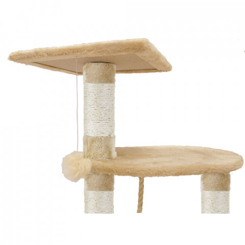 Škrabadlo pro kočky 113x75x40 cm | béžové č.2