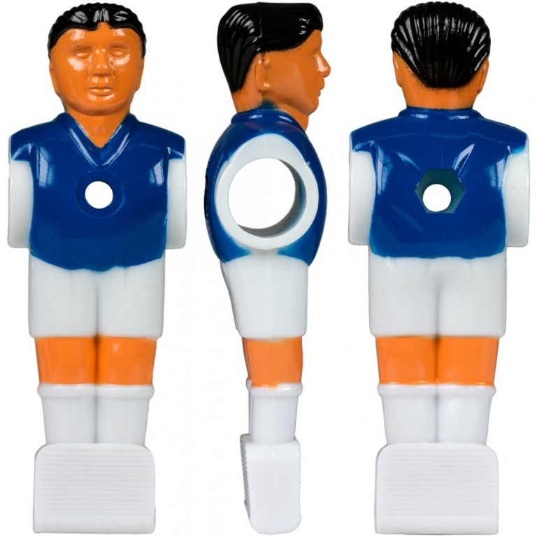 Náhradní hráč pro stolní fotbal fotbálek (na 15,9 mm tyč) modrý 3 ks