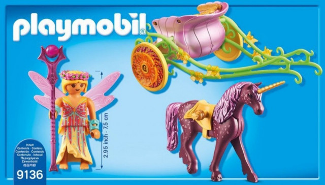 Playmobil 9136 Květinová víla kočár tažený jednorožcem č.3