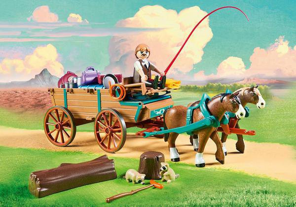 Playmobil 9477 Tatínek Jim a koňský povoz č.4