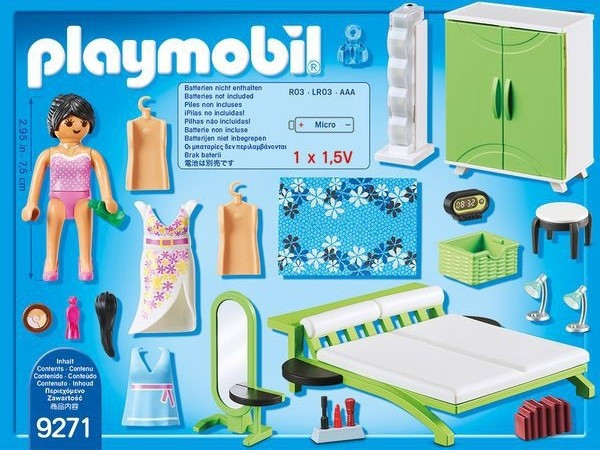Playmobil 9271 Ložnice se světlem č.5