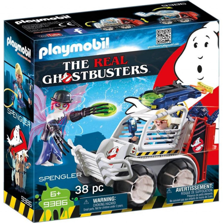 Playmobil 9386 The Real Ghostbusters Spengler ve vozidle s klecí