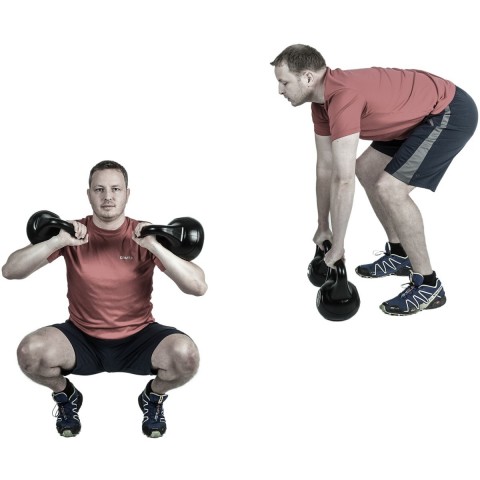 Kettlebell činka MOVIT 3 kg | černá č.8