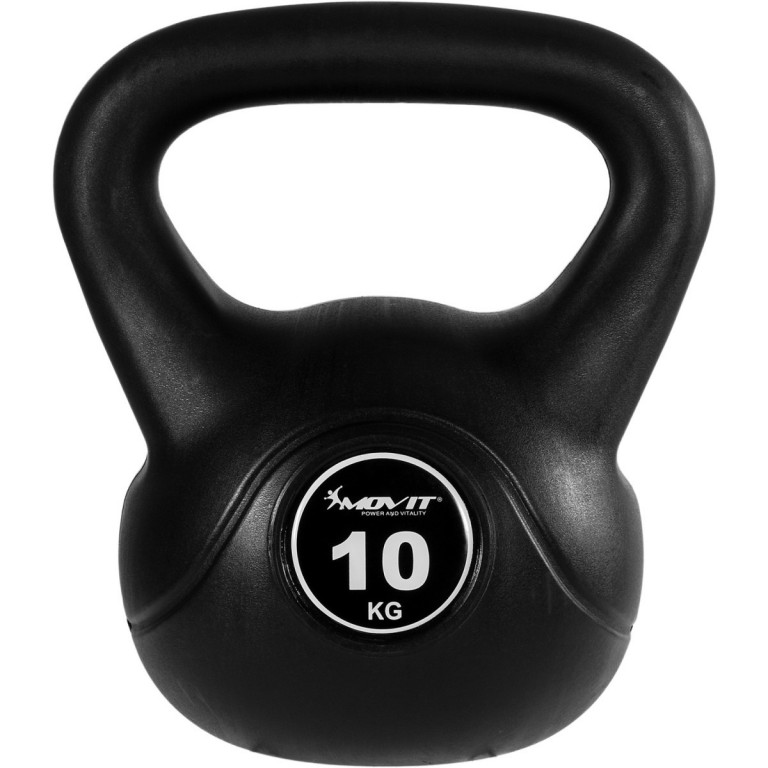 Kettlebell činka MOVIT 10 kg | černá