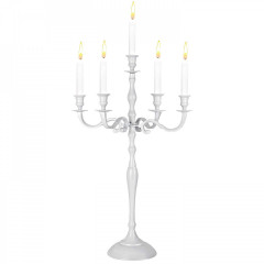 Vánoční svícen 60 cm | bílý č.1