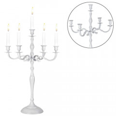 Vánoční svícen 60 cm | bílý č.2