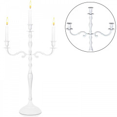 Vánoční svícen 60 cm | bílý č.3