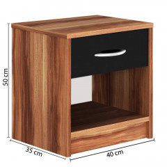 Noční stolek Calipso | merano-černý č.3