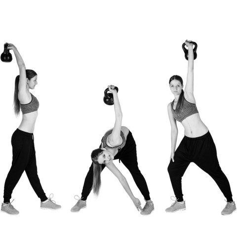 Kettlebell činka MOVIT 16 kg | černá č.6