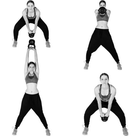 Kettlebell činka MOVIT 20 kg | černá č.5