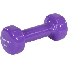 Vinylové činky MOVIT 2x 2 kg fialové č.2