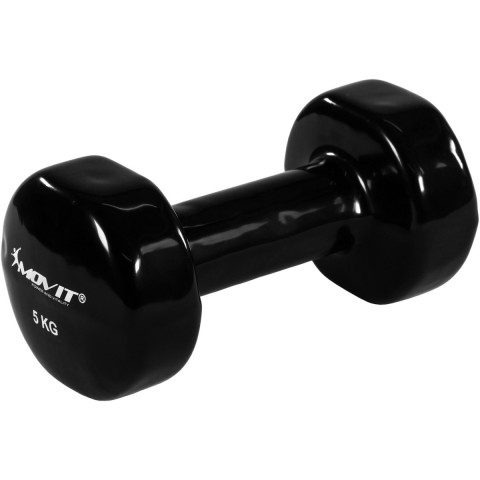 Vinylové činky MOVIT 2x 5 kg černé č.2