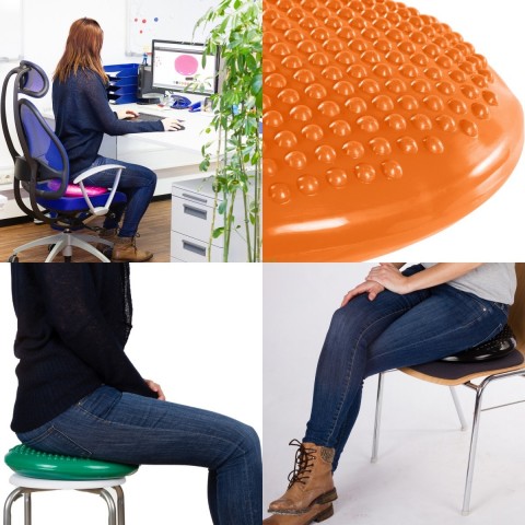 Balanční polštář na sezení MOVIT 37 cm, oranžový č.4