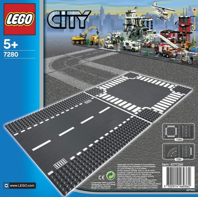 LEGO City 7280 Rovná silnice a křižovatka