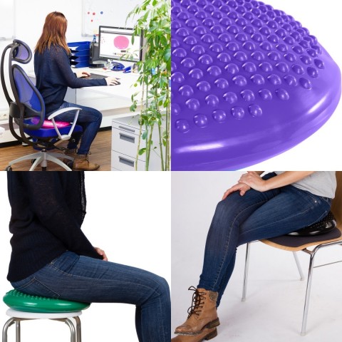 Balanční polštář na sezení MOVIT 37 cm, fialový č.5
