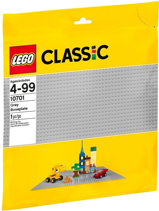 LEGO Classic 10701 Velká podložka na stavění šedá