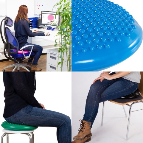 Balanční polštář na sezení MOVIT 37 cm, modrý č.6