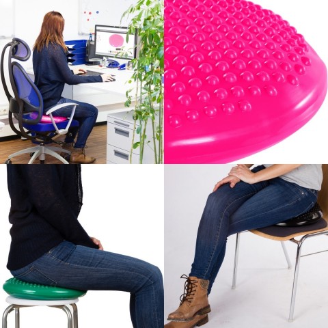 Balanční polštář na sezení MOVIT 37 cm, růžový č.6