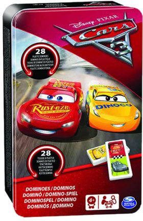 Domino v plechové krabičce Cars