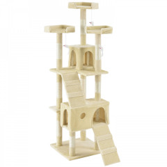 Škrabadlo pro kočky 170x62x75 cm | béžové č.1