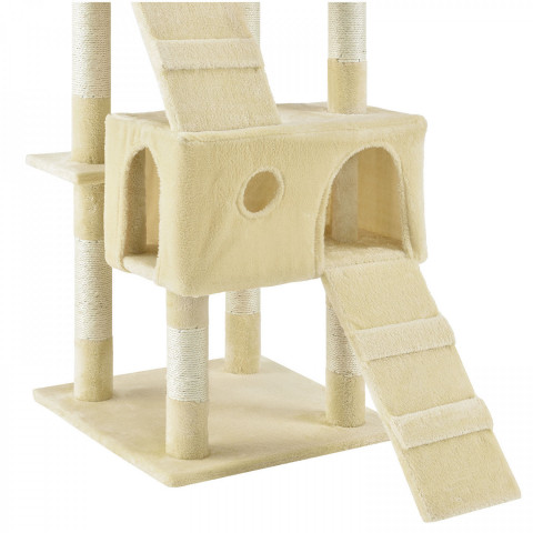 Škrabadlo pro kočky 170x62x75 cm | béžové č.4