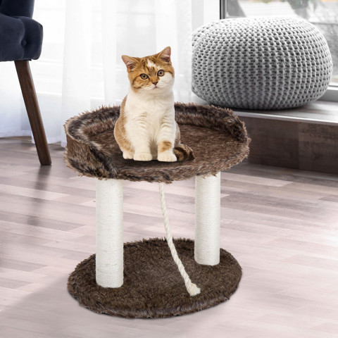 Škrabadlo pro kočky 45x33x48 cm | hnědé č.2