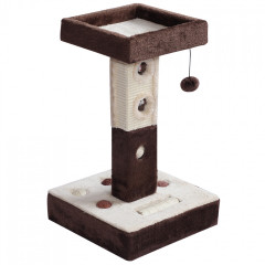 Škrabadlo pro kočky 61x35x35 cm | hnědé