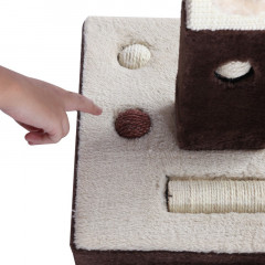 Škrabadlo pro kočky 61x35x35 cm | hnědé č.3