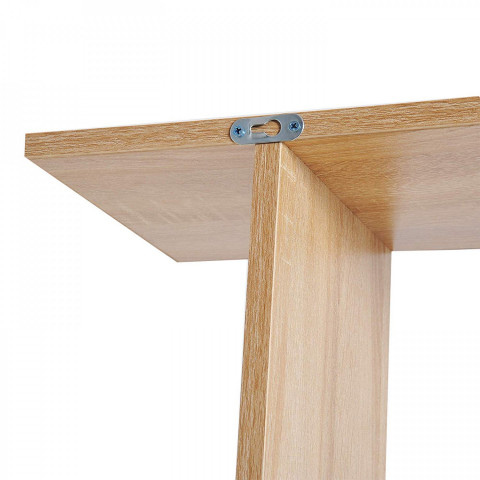 Nástěnná police 80 x 23 x 192 cm | dub hnědá č.6