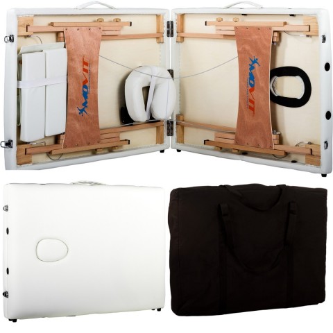 Přenosné masážní lehátko MOVIT 184 x 70 cm, bílé č.5