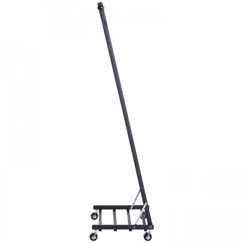 Stojan na oblečení s kolečky kovový | černý č.5