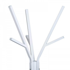 Věšák na oblečení kovový 180 cm | bílý č.3