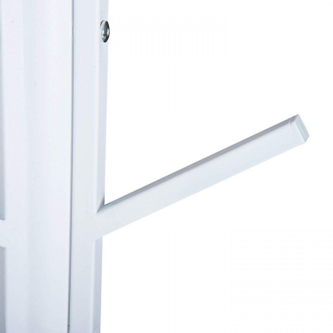 Věšák na oblečení kovový 180 cm | bílý č.4