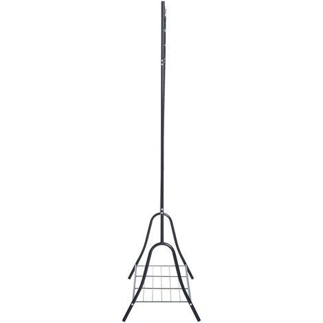 Stojan na oblečení a boty kovový 175 cm | antik černý č.5